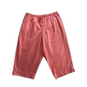 CORAL BAY Women’s 1X Pull On Drawstring Capri Pants